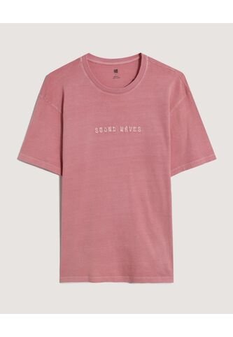 Camiseta  Para Hombre Manga Corta Cuello Redondo Color Coral Marca Ostu #60091674 Ostu