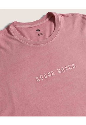 Camiseta  Para Hombre Manga Corta Cuello Redondo Color Coral Marca Ostu #60091674