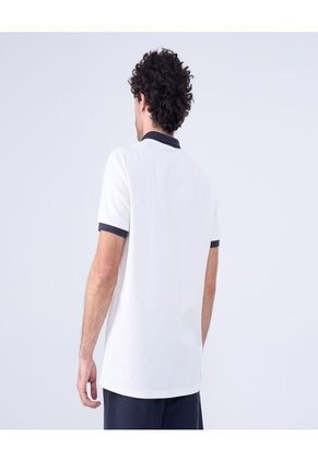 Polo Para Hombre Cuello Tejido Sin Bolsillo Color Crema Marca Ostu #60110753