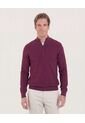 Saco Para Hombre Cuello Alto O Cuello Tortuga Color Vino Marca Ostu #60330037 de Ostu