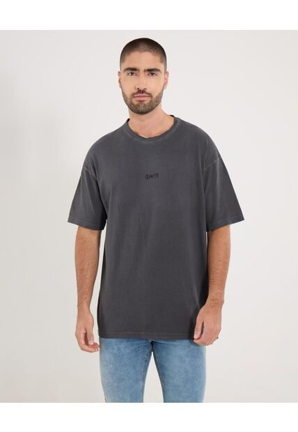 Camiseta  Para Hombre Manga Corta Cuello Redondo Color Negro Marca Ostu #60091672