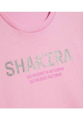 Camiseta Para Niña Manga Corta Cuello Redondo Color Rosa Marca Ostu #90090306