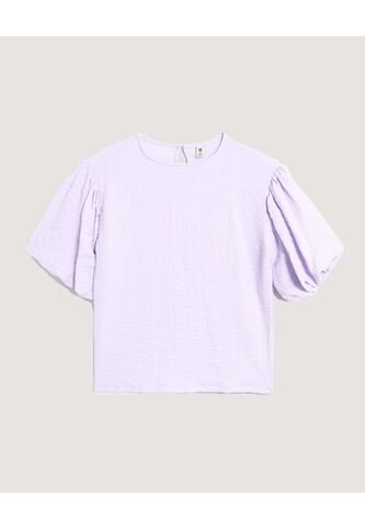 Blusa  Infantil Niña Manga Corta Color Lila Marca Ostu #90120058 Ostu