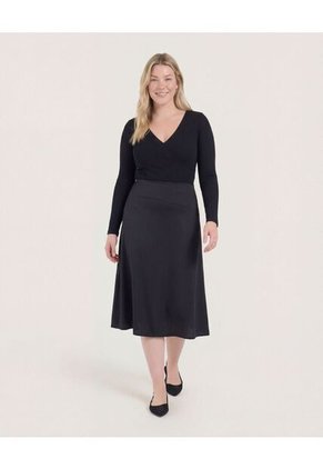 Falda  Para Mujer Largo Color Negro Marca Ostu #40140196