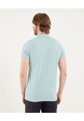 Polo Para Hombre Cuello Mao Sin Bolsillo Color Verde Marca Ostu #60110776