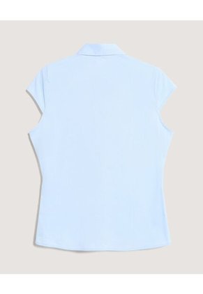 Blusa  Para Mujer Manga Corta Color Celeste Marca Ostu #40121250