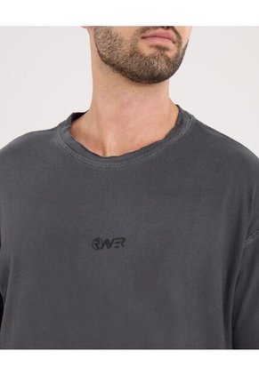 Camiseta  Para Hombre Manga Corta Cuello Redondo Color Negro Marca Ostu #60091672