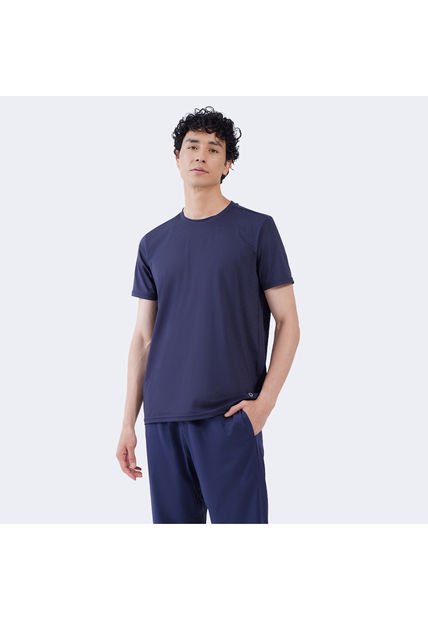 Camiseta Para Hombre Manga Corta Color Azul  Marca Ostu #60090964