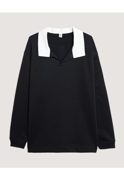 Buzo  Para Hombre Cuello V Color Negro Marca Ostu #60060614