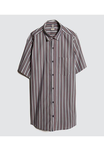 Camisa Para Hombre Manga Corta Con Bolsillo Color Rosado  Marca Ostu #60010651