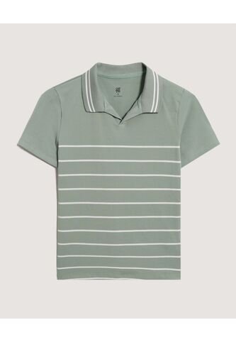 Polo  Infantil Niño Manga Corta Color Verde Marca Ostu #80110120 Ostu