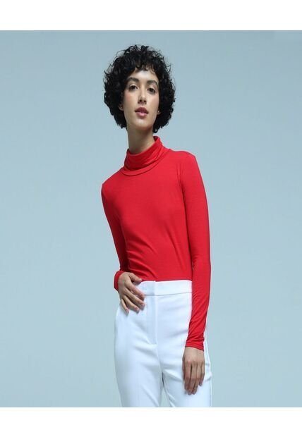 Camiseta Para Mujer Manga Larga Color Rojo Marca Ostu #40091978