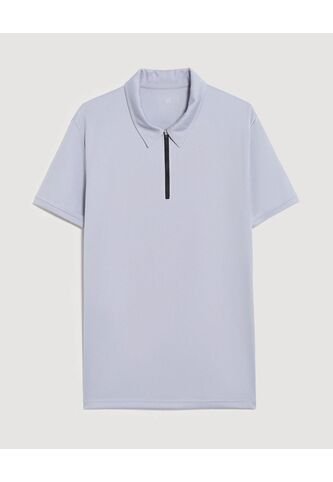 Polo  Para Hombre Cuello Maquina Sin Bolsillo Color Gris Marca Ostu #60110829 Ostu
