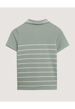 Polo  Infantil Niño Manga Corta Color Verde Marca Ostu #80110120