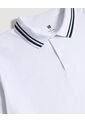 Polo  Para Hombre Cuello Tejido Sin Bolsillo Color Blanco Marca Ostu #60110901 de Ostu
