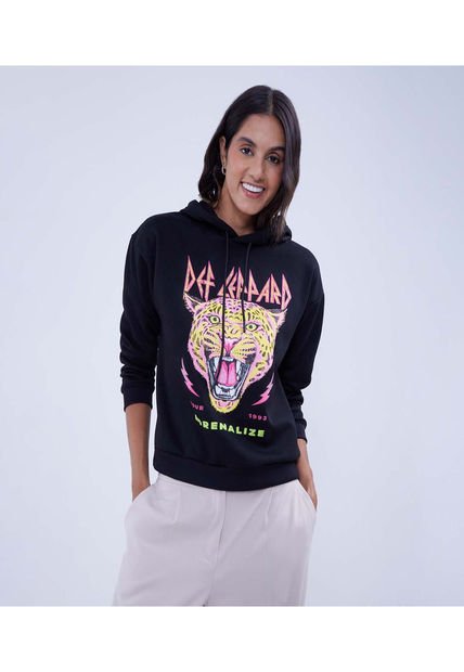 Buzo Para Mujer Hoodie Color Negro Marca Ostu #40060426