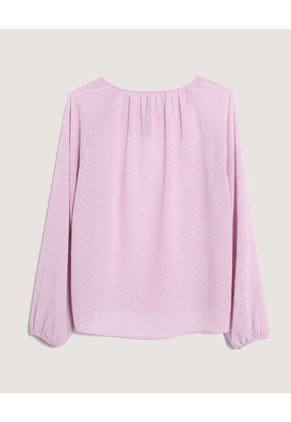 Blusa  Para Mujer Manga Larga Color Rosa Marca Ostu #40121245