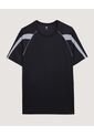 Camiseta  Para Hombre Manga Corta Cuello Redondo Color Negro Marca Ostu #60091854 de Ostu