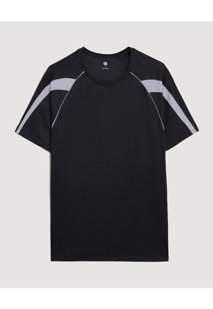 Camiseta  Para Hombre Manga Corta Cuello Redondo Color Negro Marca Ostu #60091854