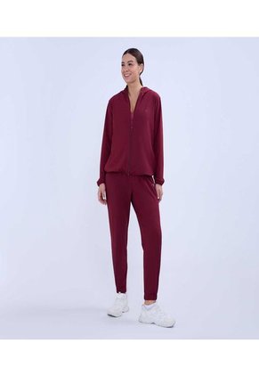 Chaqueta Para Mujer Sport Marca Ostu En Color Vino #40080226
