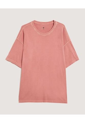 Camiseta  Para Hombre Manga Corta Cuello Redondo Color Coral Marca Ostu #60091673 Ostu
