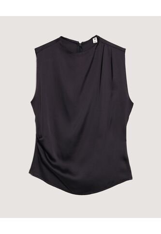 Blusa  Para Mujer Manga Sisa Color Negro Marca Ostu #40121241 Ostu