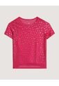 Camiseta  Infantil Niña Manga Corta Cuello Redondo Color Fucsia Marca Ostu #90090360 de Ostu
