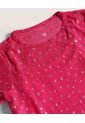 Camiseta  Infantil Niña Manga Corta Cuello Redondo Color Fucsia Marca Ostu #90090360 de Ostu