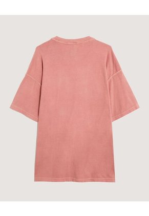 Camiseta  Para Hombre Manga Corta Cuello Redondo Color Coral Marca Ostu #60091673