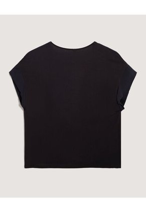 Blusa  Para Mujer Manga Corta Color Negro Marca Ostu #40121059