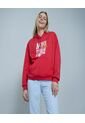 Buzo Para Mujer Hoodie Color Rojo Marca Ostu #40060311 de Ostu