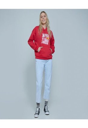 Buzo Para Mujer Hoodie Color Rojo Marca Ostu #40060311