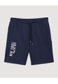 Bermuda  Infantil Niño Regular Corto Color Azul Marca Ostu #80100061 de Ostu