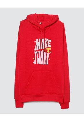 Buzo Para Mujer Hoodie Color Rojo Marca Ostu #40060311