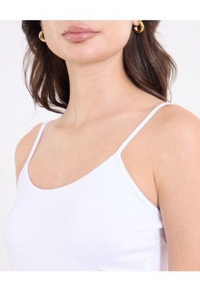 Top  Para Mujer Tiras Color Blanco Marca Ostu #40220459