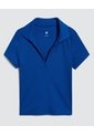 Polo Para Mujer Manga Corta Color Azul  Marca Ostu #40110158 de Ostu