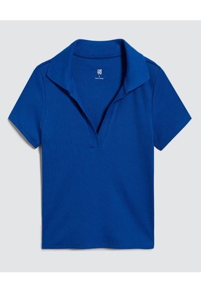 Polo Para Mujer Manga Corta Color Azul  Marca Ostu #40110158