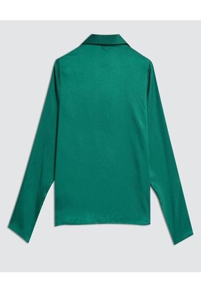 Camisa Para Mujer Manga Larga Color Verde Marca Ostu #40010282