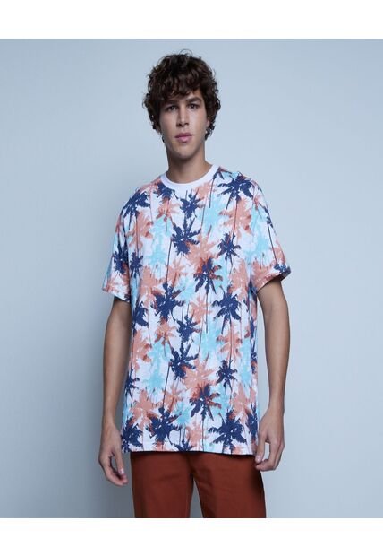 Camiseta Para Hombre Manga Corta Color Blanco Marca Ostu #60091166