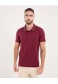 Polo Para Hombre Cuello Tejido Con Bolsillo Color Vino Marca Ostu #60110806 de Ostu