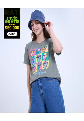 Camiseta The Rolling Stones  Para Mujer #40092313 Ostu Ostu