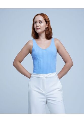 Camiseta Para Mujer Manga Sisa Color Azul  Marca Ostu #40091967 Ostu