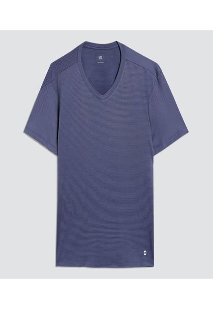 Camiseta Para Hombre Manga Corta Color Azul  Marca Ostu #60091494