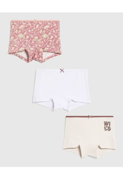 Ropa Interior Infantil Niña Boxer Color Rosa Marca Ostu #90180099