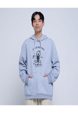 Buzo Para Hombre Hoodie Color Gris  Marca Ostu #60060361 Ostu