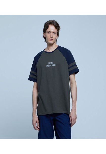 Camiseta Para Hombre Manga Corta Color Verde  Marca Ostu #60091155