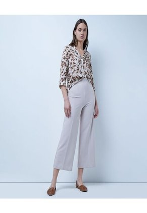 Blusa Para Mujer Manga 3/4 Color Beige Marca Ostu #40120929