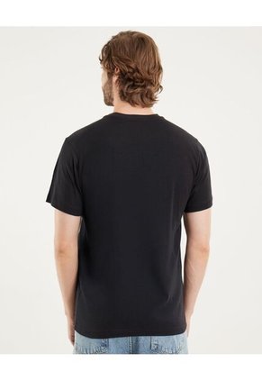 Camiseta Para Hombre Manga Corta Color Negro Marca Ostu #60091566