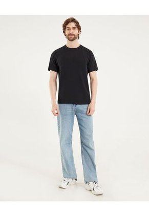 Camiseta Para Hombre Manga Corta Color Negro Marca Ostu #60091566