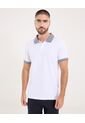Polo Para Hombre Cuello Tejido Sin Bolsillo Color Blanco Marca Ostu #60110751 de Ostu